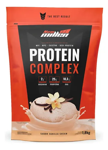 Suplemento En Pó New Millen Premium Proteínas de Protein Complex Sabor Baunilha X 1.8kg — R$ 118,00 em Mercado Livre, 41% OFF
