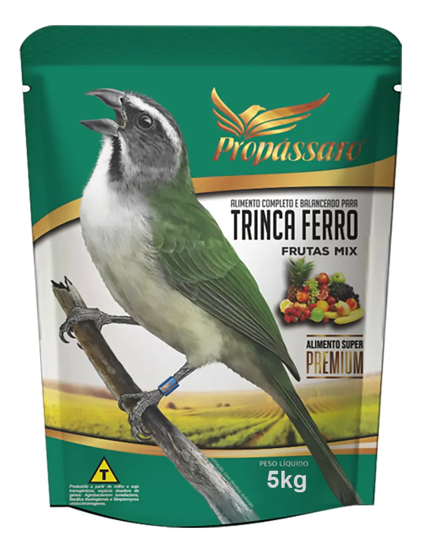 Ração Mix Trinca Ferro Sementes E Frutas Propássaro 5kg