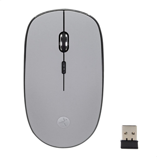 Mouse Inalámbrico Techzone 1600 Dpi Color Gris Plateado