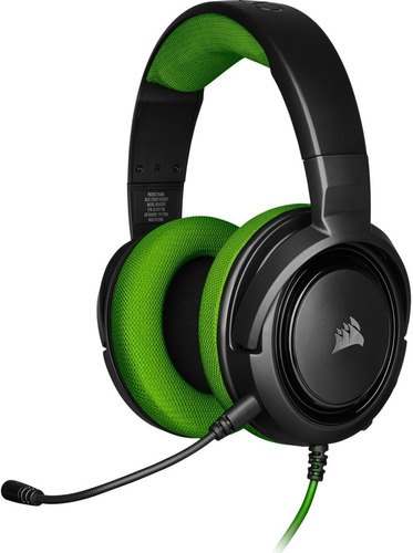 Auriculares Gamer Corsair Hs35 Verde Pc Ps4 Xbox 3.5mm Full