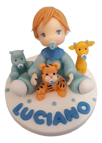 Adorno Torta Porcelana Fria Número Uno  Primer Añito