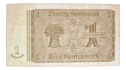 Alemania Pre-guerra Billete De Un Rentenmark Muy Buen Estado