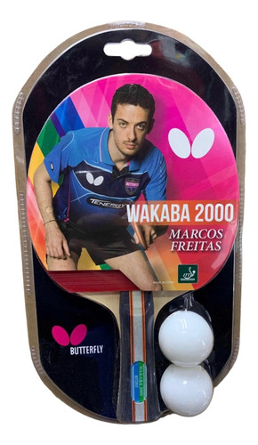 Raqueta Ping-pong Butterfly Wakaba 2000 + 2 Bolas Obsequio