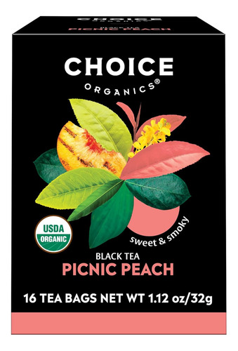 Choice Organics Té Orgánico De Melocotón Picnic (paq...