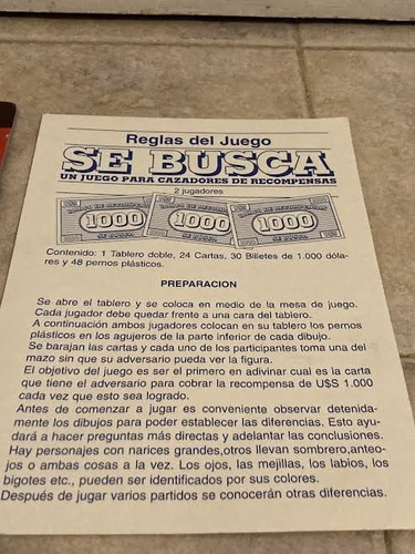 Juego De Mesa Se Busca - Ruibal (Usado)