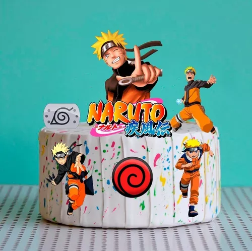 Topo de bolo  Festa infantil naruto, Bolo naruto, Bolo do naruto