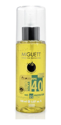 Bloqueador Filtro Solar Libre De Grasa Fps 40 Miguett