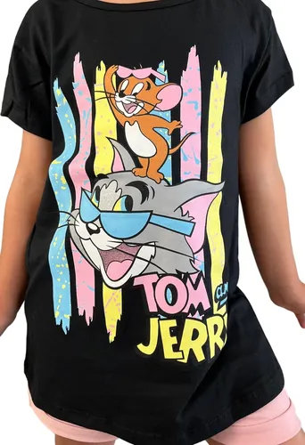 Remera Manga Corta Estampada De Algodon Dibujos Ni a