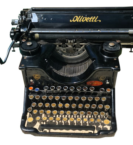 Máquina De Escribir Olivetti Ivrea M40, De Los Años 1930!!! (Usado)