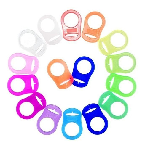 Silicone Adapter Rings Holder For Button Style Baby Pacifie.