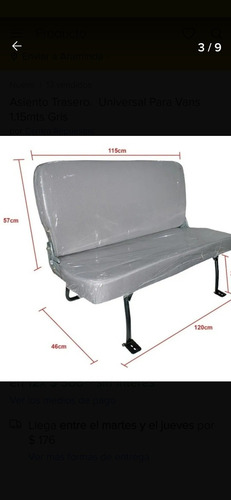 Imagen 4 de 4 de Asiento Trasero Para Vans