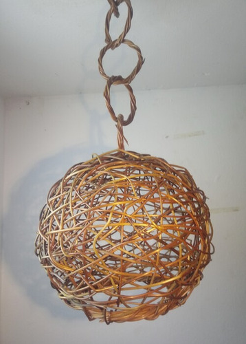 Pendente Luminária Cipó 22cm Sem Fio Sem Bocal Sem Base 1un.