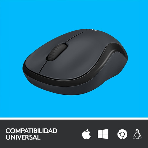 Imagen 8 de 8 de Mouse inalámbrico Logitech MOUSE M220 Silent grafito