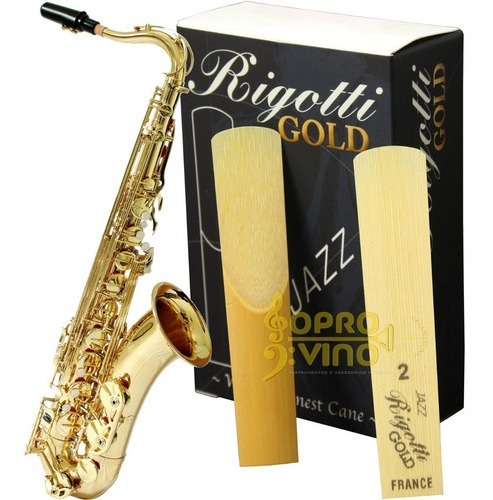 Palheta Sax Tenor 2 Medium Rigotti Gold France (un.)