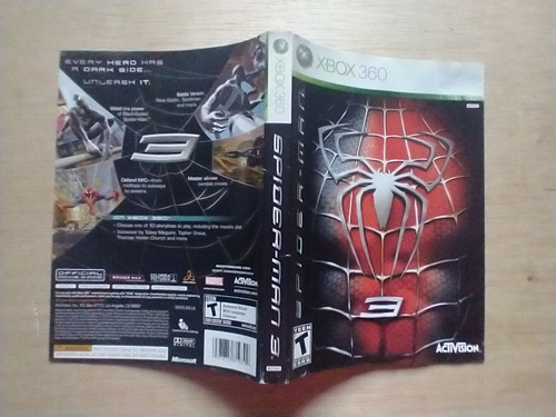 Spider Man 3 Xbox360 (Usado)
