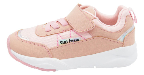 Tenis Tropicana Para Niña Con Puntera Ajuste Contactel Rosa Pastel