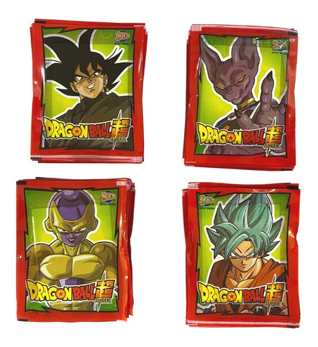 Pack 100 Sobres De Figuritas De Dragon Ball Super 2