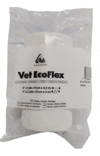 Atadura Vet Ecoflex Branca 10cm Andover