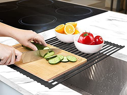 Zulay Kitchen - Escurridor De Platos Enrollable Grande - Var