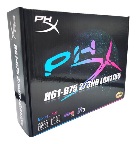 Placa Mae H61 Micro Atx Ddr3/vga/hdmi Lga 1155 2/3 Geração