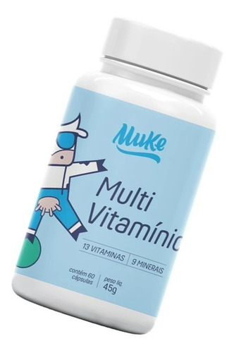 Imagem 2 de 4 de Multivitamínico Vitaminas E Minerais 45g 60cáps Muke +mu