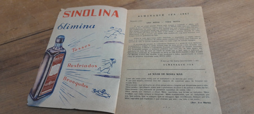 Almanaque Iza Laboratório Kraemer 1967 (Usado)