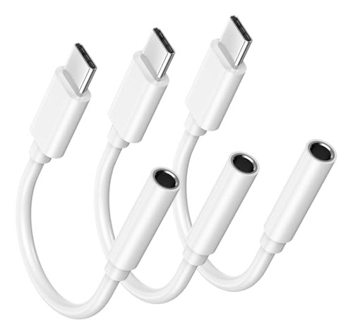 iPhone 15 Adaptador De Auriculares, 3 Pack [mfi Certificado]