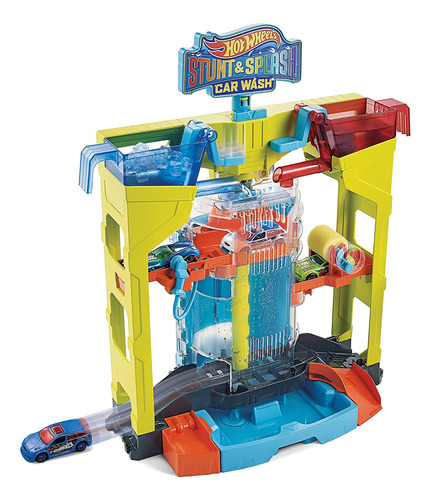 Set De Juego Para Lavar Autos Mattel Stunt & Splash De Hot W