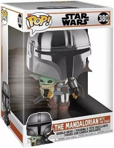 Funko Pop! 10 Pulgadas Mandalorian With The Child Cromo