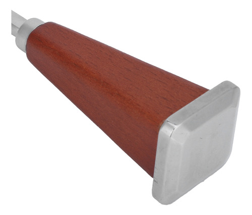 Picador De Hielo De Acero Inoxidable Con Mango De Madera