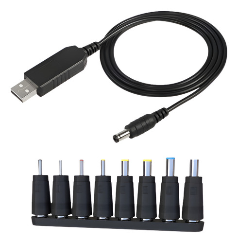Cable Usb 5v A 12v 1a Y 1.5a Para Router 8 En 1