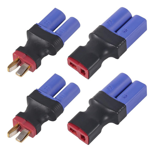 Adaptador Rc: 4pzs Ec5 A Conector T-plug Estilo Deans