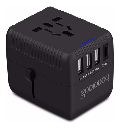 Upgraded Universal Travel Adapter, All-in-one Worldwide Trav
