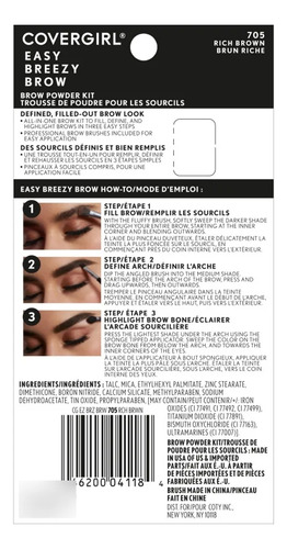 Covergirl Easy Breezy Brow Kit Para Cejas Soft Blonde