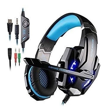 Auriculares Gamer Compatible Pc, Ps4, Tablet Iluminacion Led