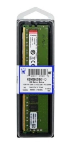 Imagem 1 de 4 de Memória Servidor 8gb Ddr4 2666mhz Ecc Kingston Ksm26es8/8hd