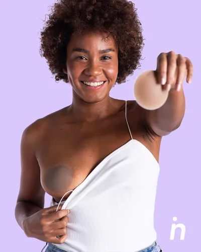 Cubre Pezón Más Cinta Adhesiva Invisible Ropa Doble Faz
