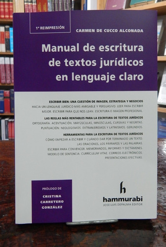 De Cucco Alconada Manual De Escritura De Texto Jurídico ....