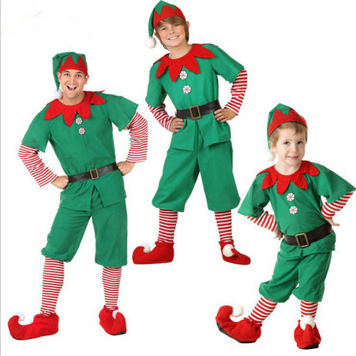 2024 Disfraz De Duende Navideño For Niños, Cosplay