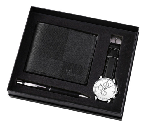 2 Juego De Regalo Para Hombre, Elegante Organizador, Negro