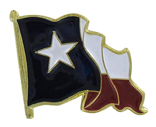 Us Flag Store Waving Texas Lapel Pin