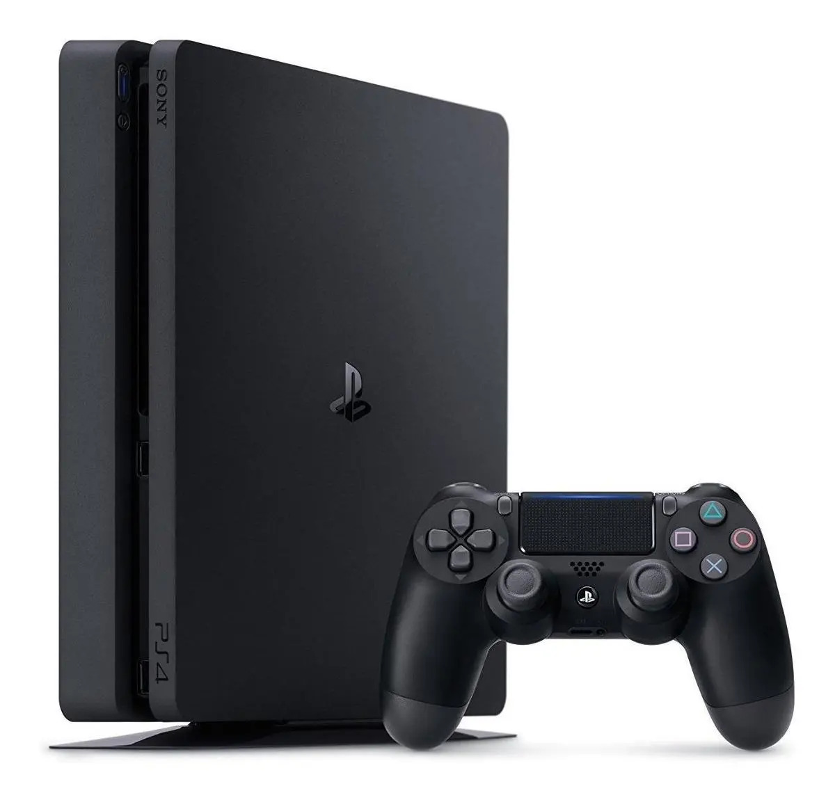 Consola PlayStation 4 Slim 500GB Standard color negro azabache - Excelente (Reacondicionado)