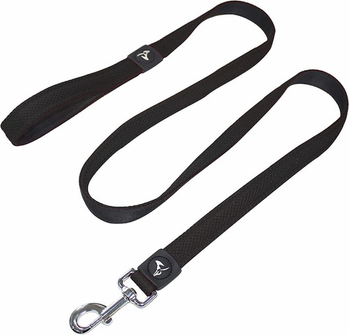 Correa De Paseo Para Perros Doble Capa Talle S - Negro