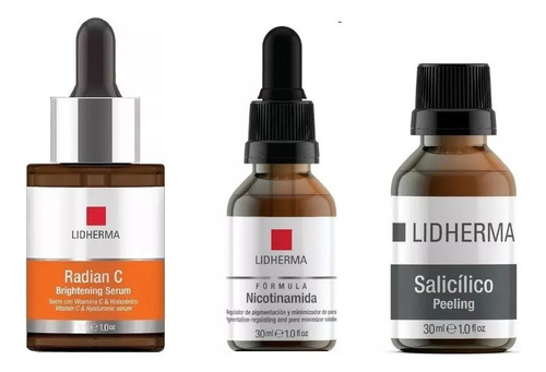 Nicotinamida + Radian C Serum Vit. C + Salicílico Lidherma