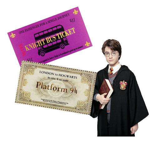 Kit Festa Harry Potter 50 Tickets Hogwarts A Pronta Entrega