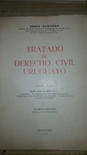 Tratado Derecho Civil Uruguayo Gamarra Tomo 8