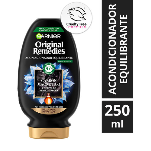 Acondicionador Original Remedies Carbón Magnético 250ml