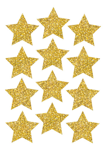 Ashley Productions Imanes Troquelados Sparkle Stars, Dorado