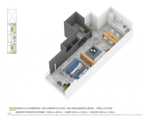 Imagen 5 de 18 de Venta De Departamento 1 Ambiente En Crucesita (28815)