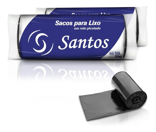 Kit 5 Rolos - Sacos De Lixo 50 Lts C/250 Sacos 